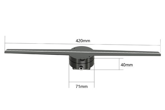 ποιότητας  RGB1615 Holographic Led Fan Display 56 65 85cm 8GB Support Splicing εργοστάσιο